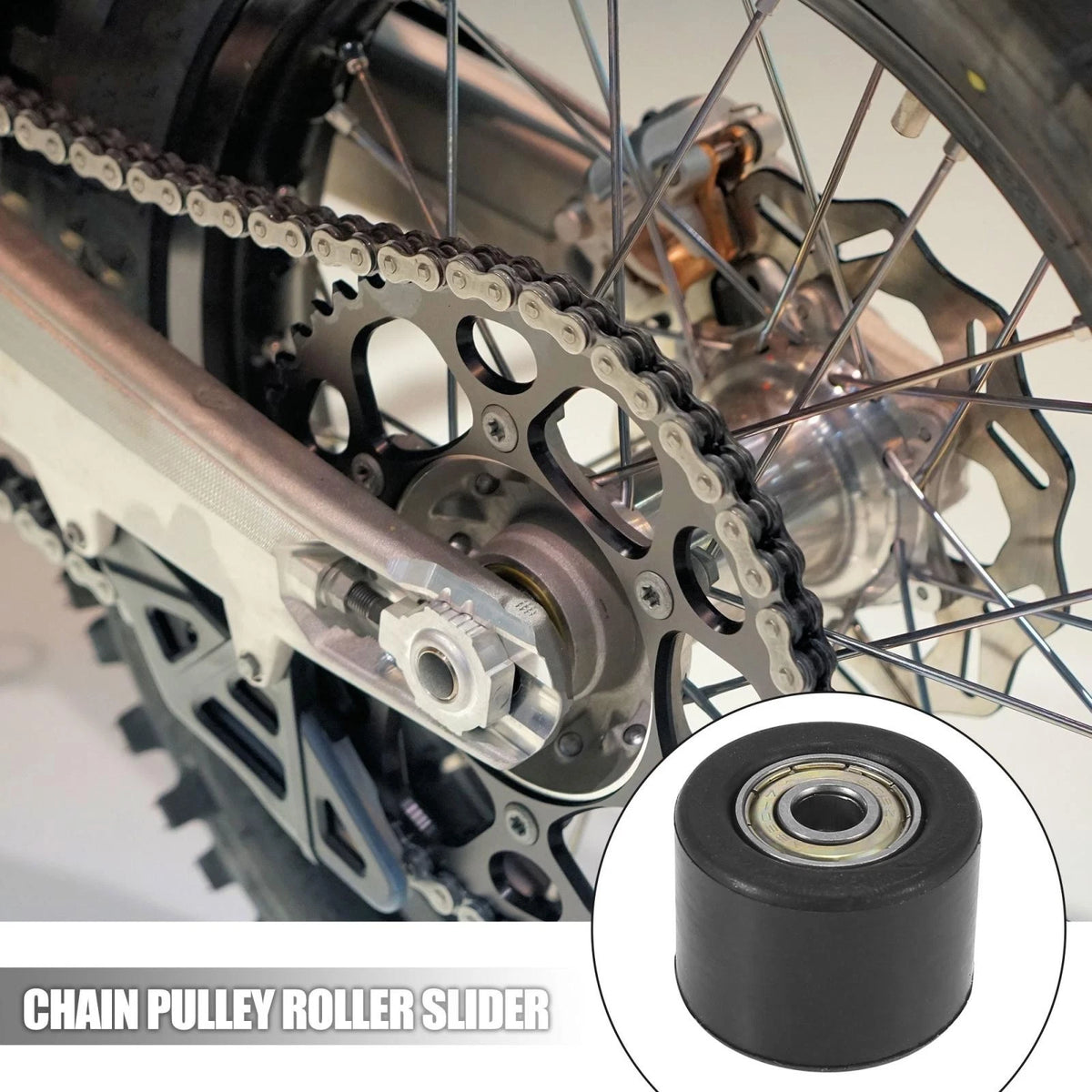 Chain Pulley Roller Slider Set 8mm for Motorcycle Street Bike ATVs (2010–2015)