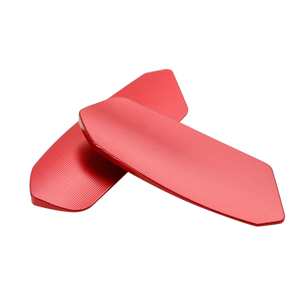 CNC Aluminum Red Mirror Block Off Plates for Suzuki GSXR1000 GSXR1000R (2017–2024)