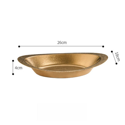 Stainless Steel Dish for Boat Style Serving (26x18x4cm)