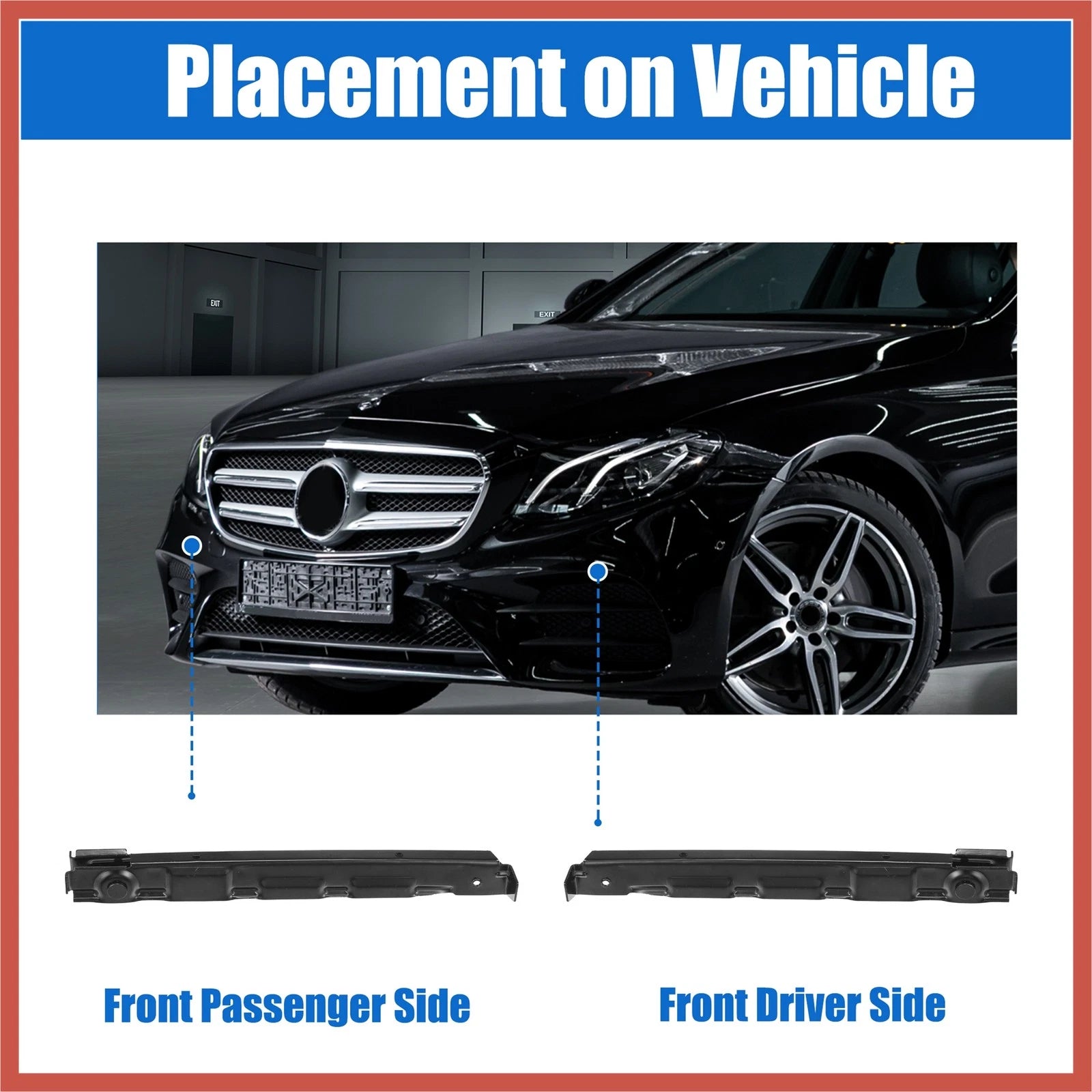 Upper Bumper Cover Inner Support Bracket for Mercedes