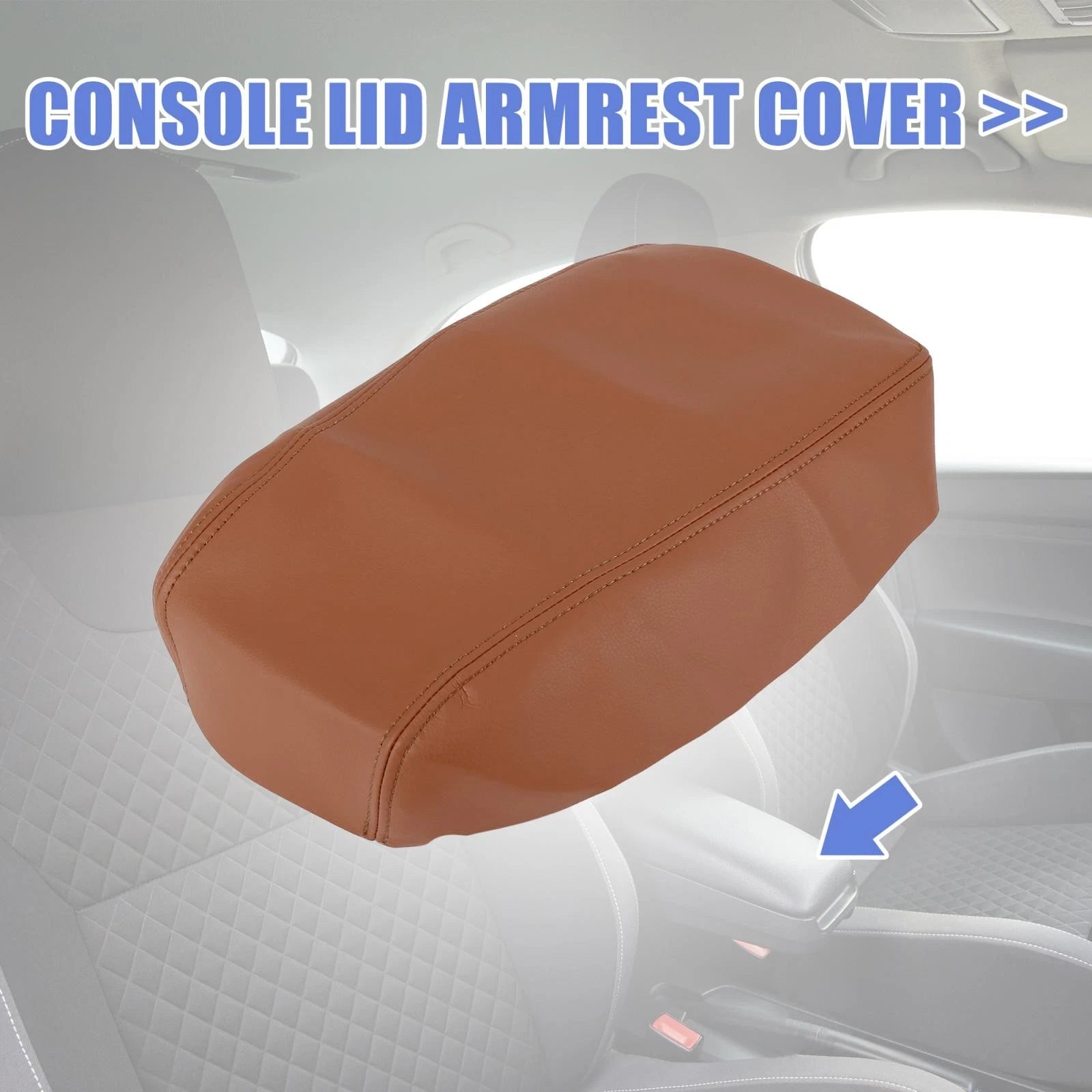 Center Console Lid Armrest Cover Protector for Toyota Avalon (2013–2018) Brown