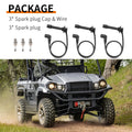 Spark Plug & Cap Wire Kit for Kawasaki Mule PRO-FX PRO-FXR PRO-FXT (2016–2023)
