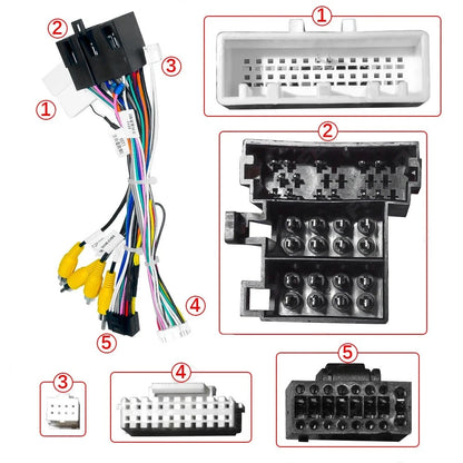 16PIN Android Radio Power Cable Adapter with Canbus Box for Changan Eado (2013–2017)