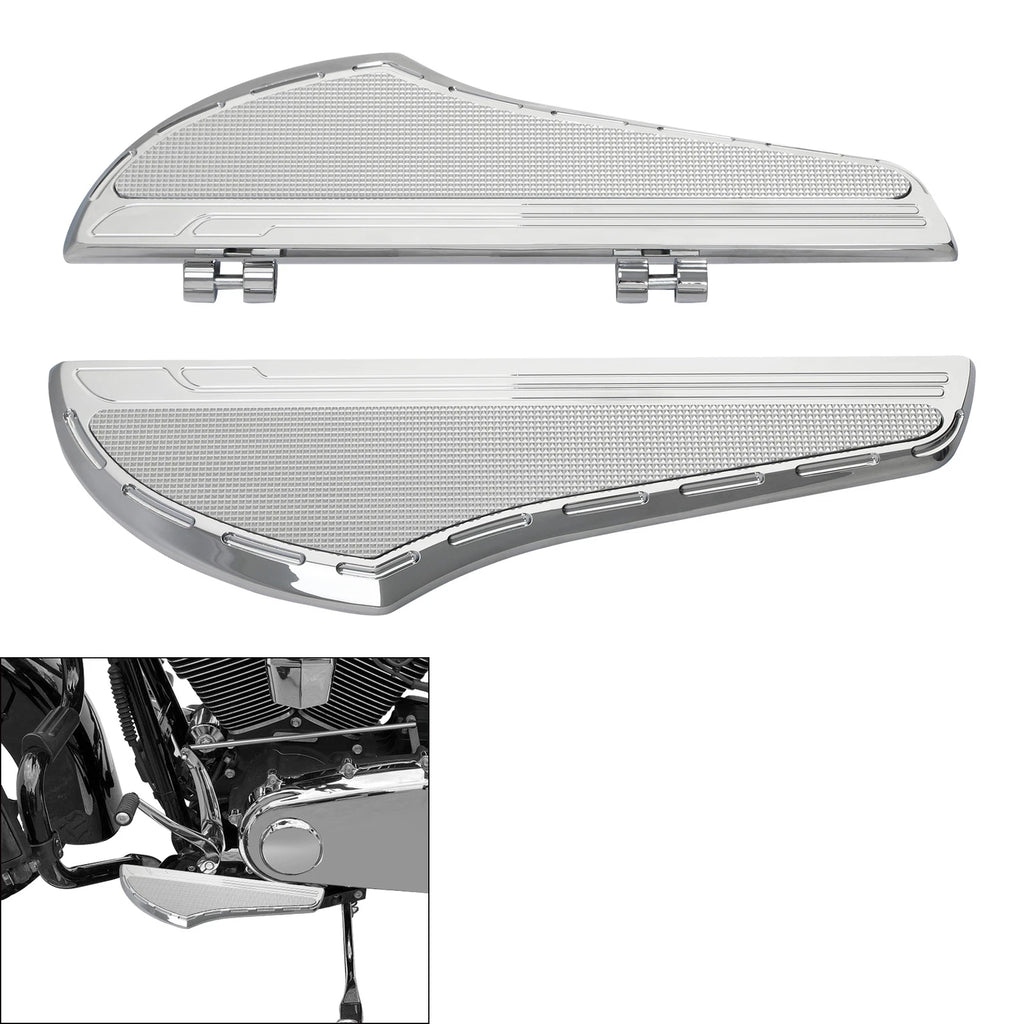 Driver Floorboard Footboard for Harley Touring Dyna Softail (2000–2017)