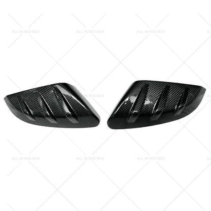 2X Carbon Fiber Side Mirror Cover Caps for Honda Civic (2016–2021)