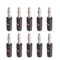 4X Nickel Plating Audio Speaker Fixed Connectors for