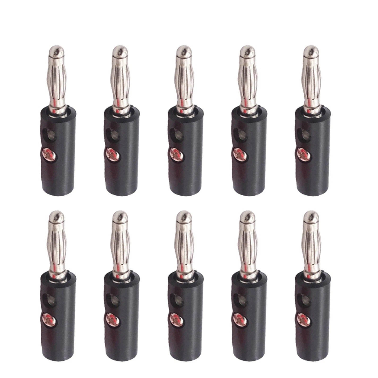 4X Nickel Plating Audio Speaker Fixed Connectors for