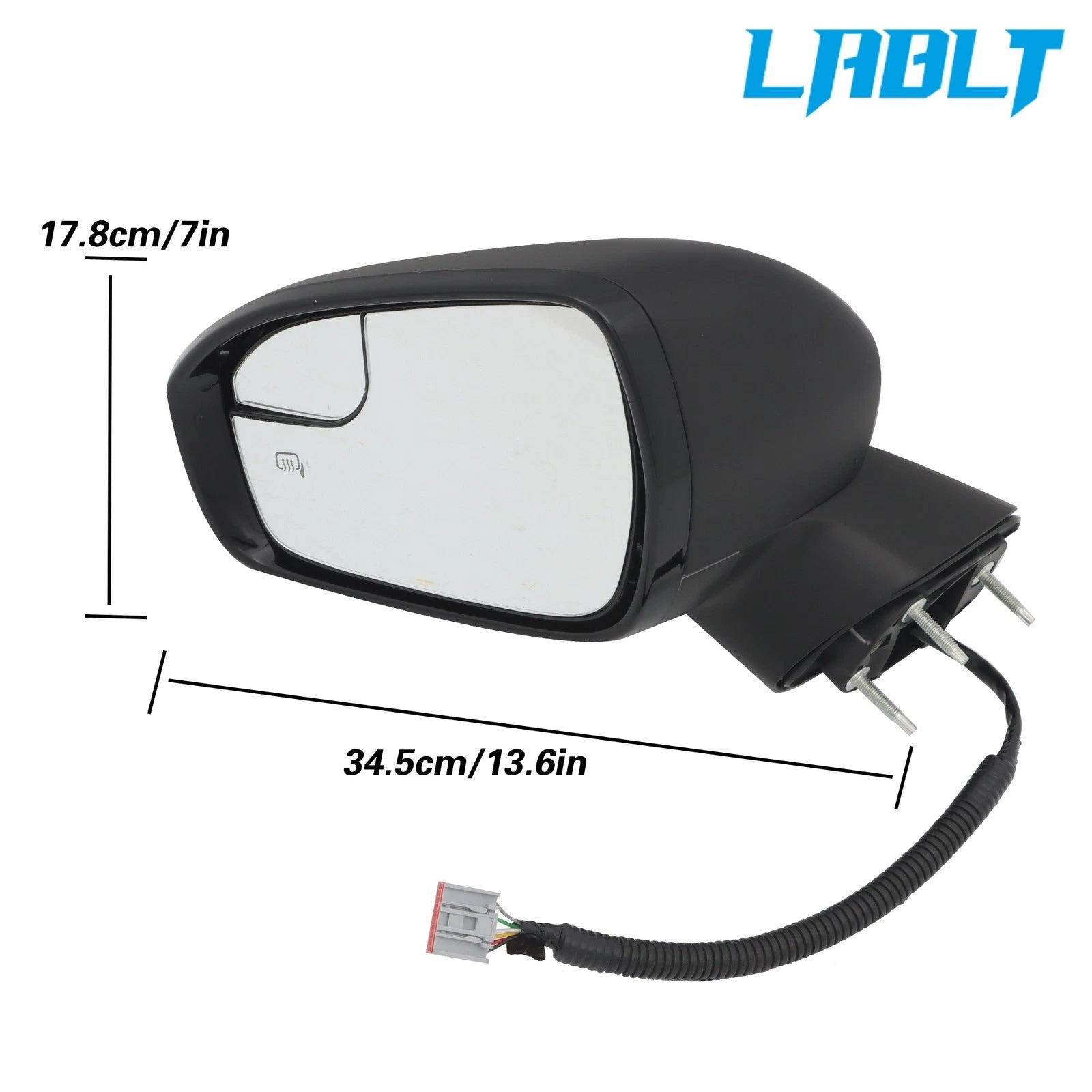 Left Side Manual Fold Power Mirror for Ford Fusion (2013–2014)