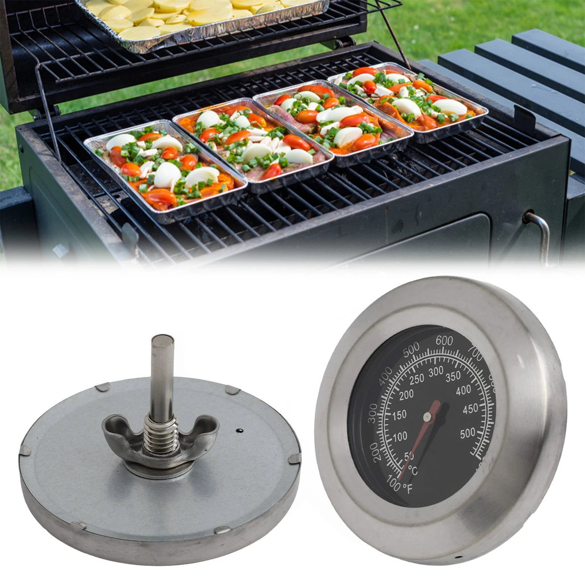 Reliable Gas Grill Heat Indicator with Clear Display