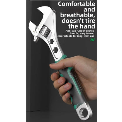 Adjustable Wrench Set 6 in 8 in 10 in Dual Function Chrome Vanadium Steel