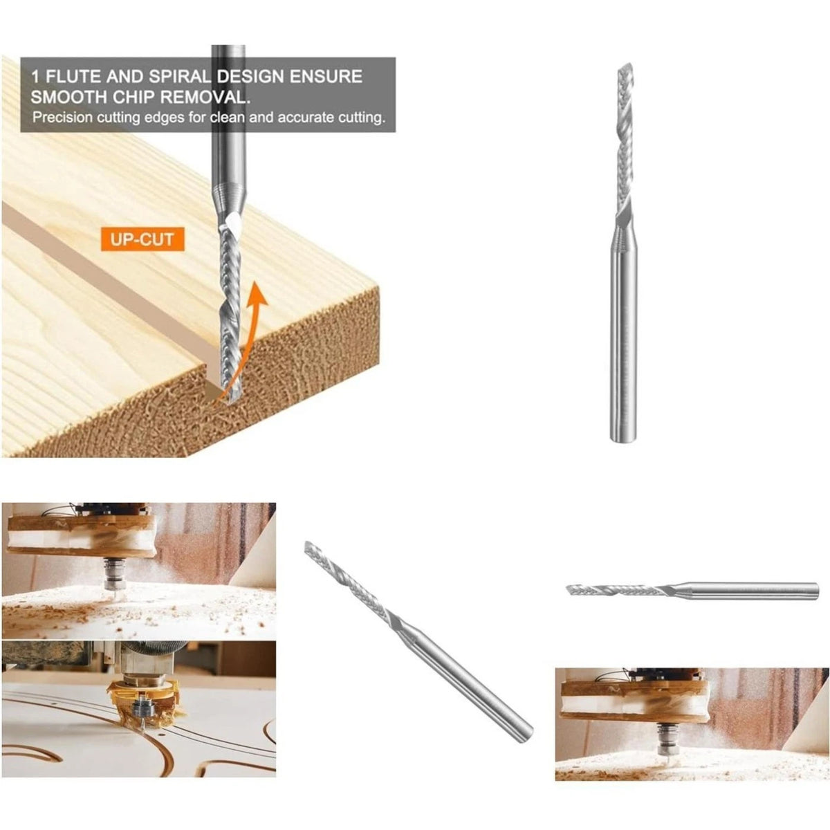 2mm Spiral End Mill Carbide Tip for Precision Cutting