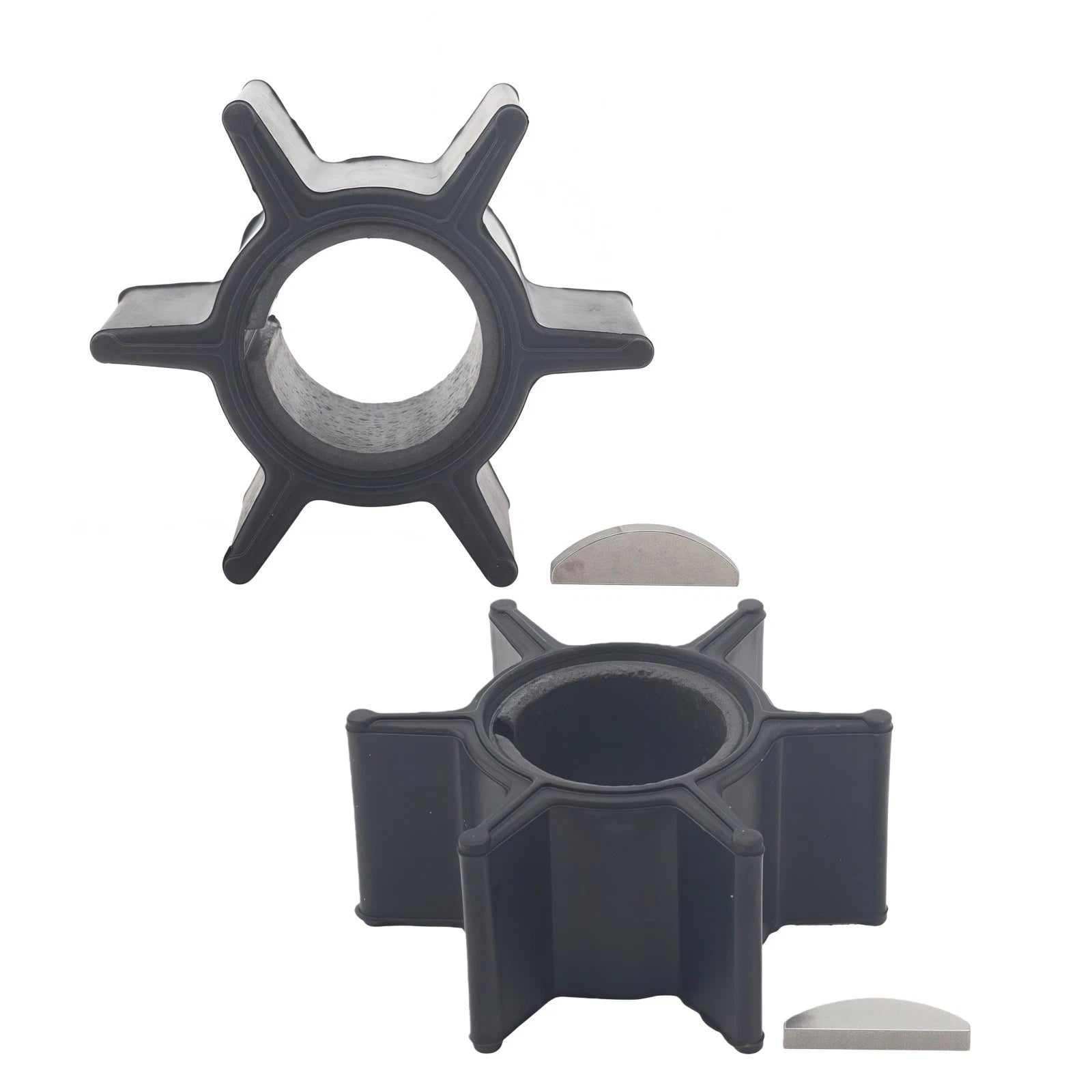 Water Pump Impeller & Key for Tohatsu Nissan Outboard 25-40 HP (345-65021-0)