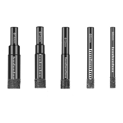 Diamond Drill Bits for Porcelain Granite Tile Ceramic (Set of 5)