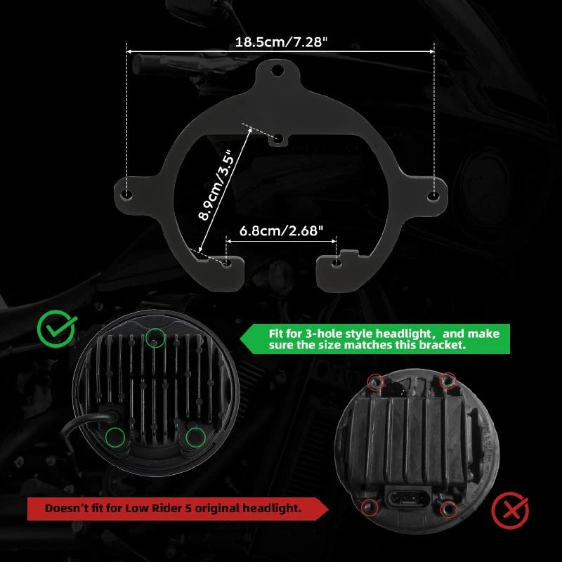 Front Fairing Windshield Mount Bracket for Harley Low Rider S FXLRS (2020–2025)