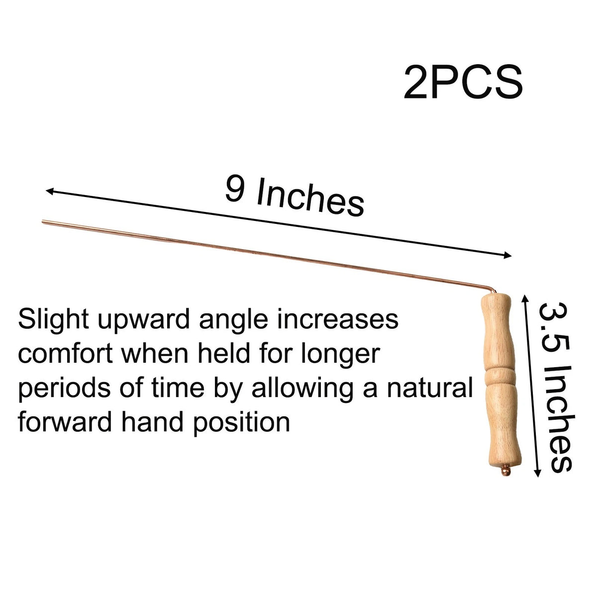 Copper dowsing tools for locating water sources and rare earth materials