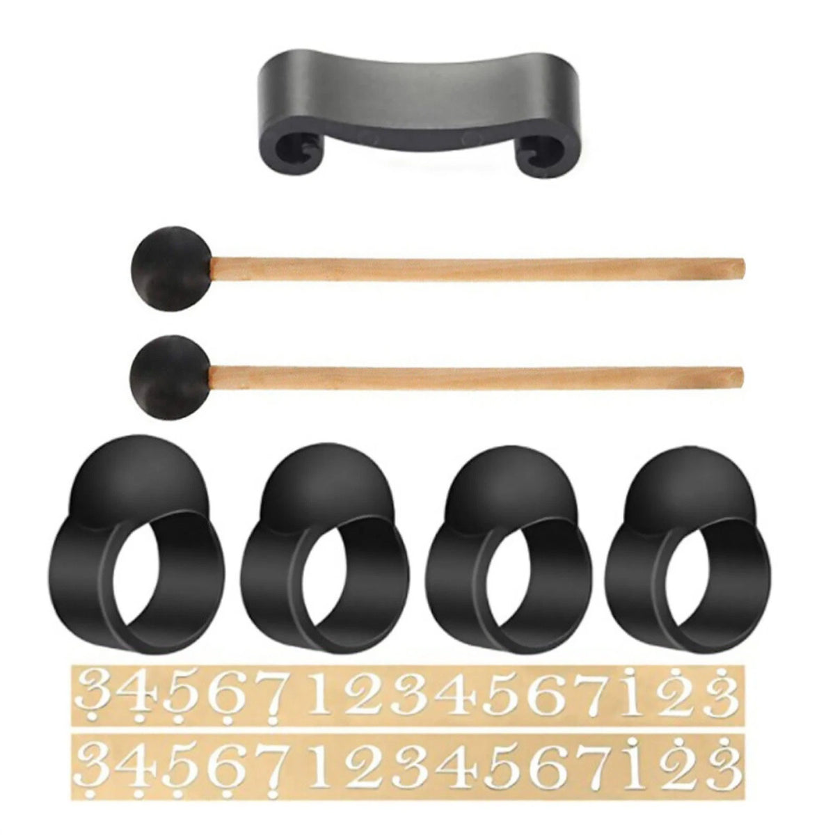 Steel Tongue Drum Accessories Set with Drumsticks and Holders