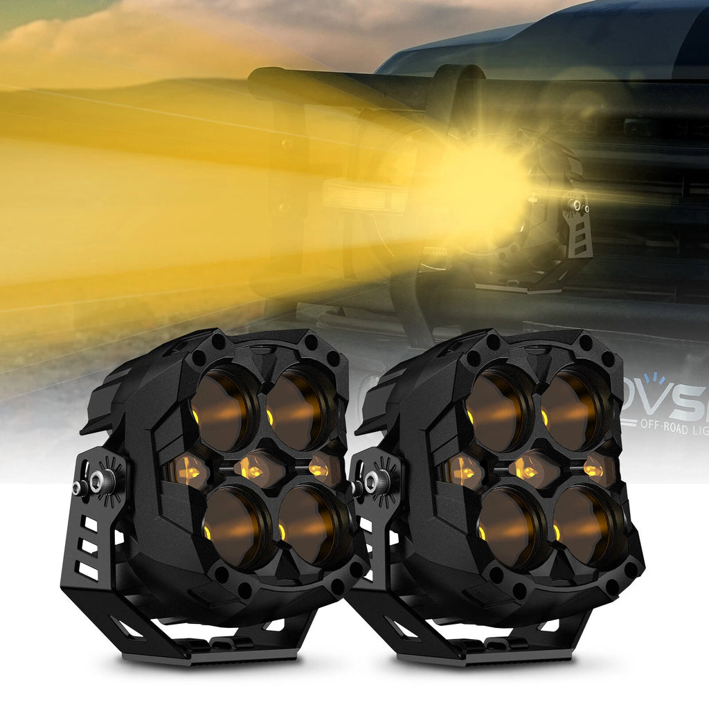2X LED Pod Off Road Lights for SUV UTV (2010–2023)