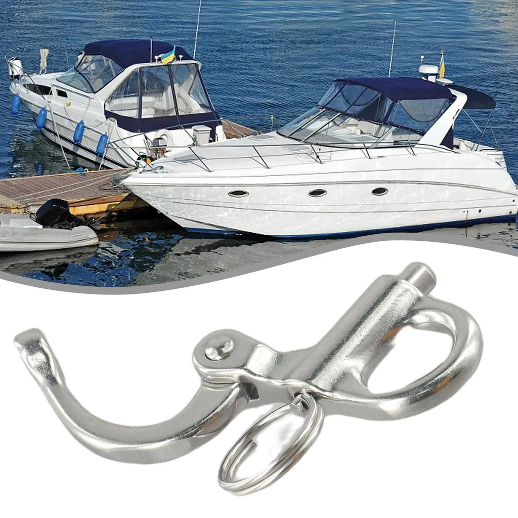 Stainless Quick Release Swivel Hook Snap Shackle for Marine Use