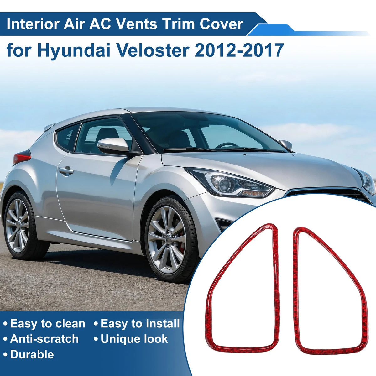 Air Condition Outlet Vent Trim Cover Frame for Hyundai Veloster (2012–2017)
