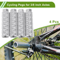 4 Pcs Bike Pegs 100mm Circle Texture Replacement for Universal Cycling