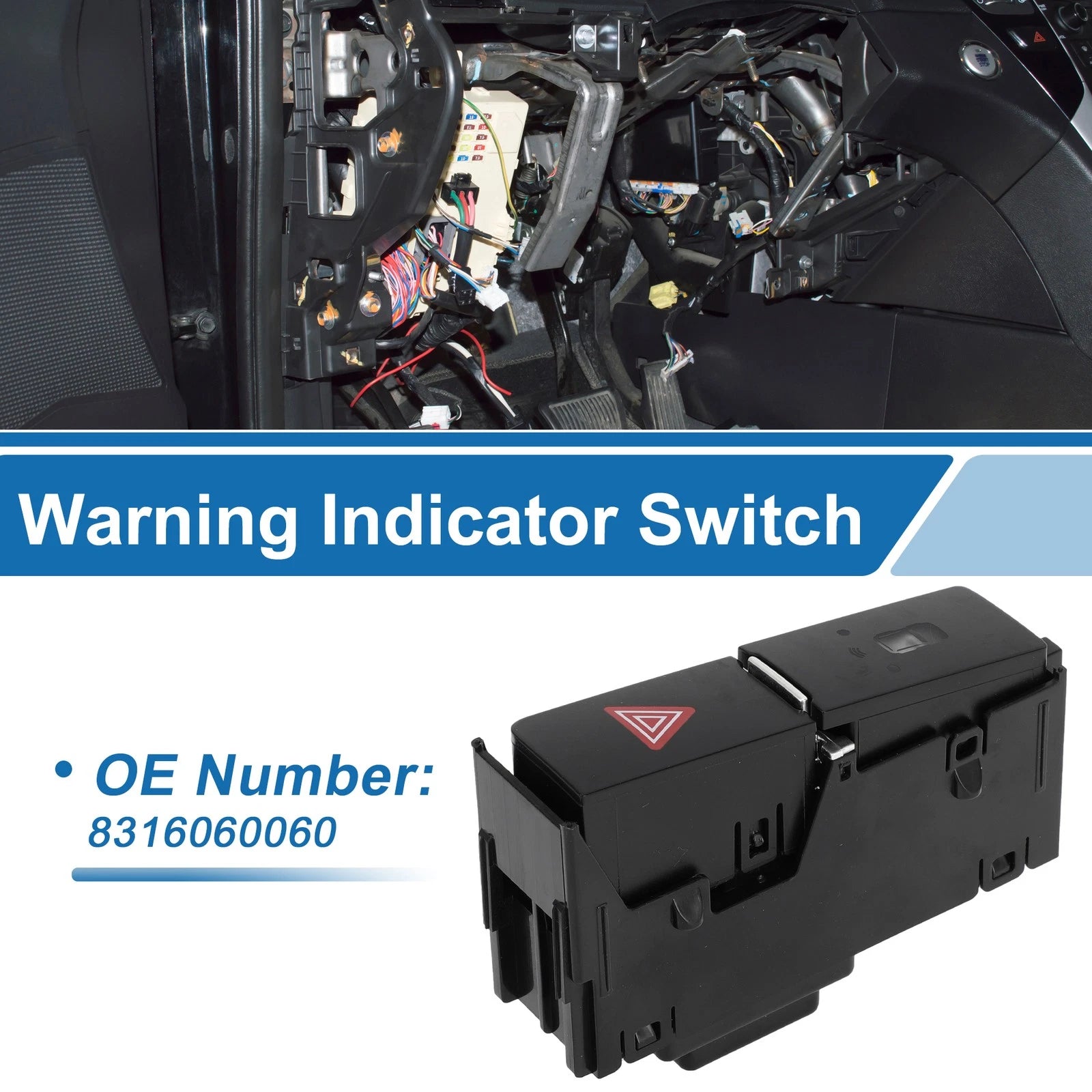 Warning Indicator Switch Replacement for Toyota Prado (2009–2016)