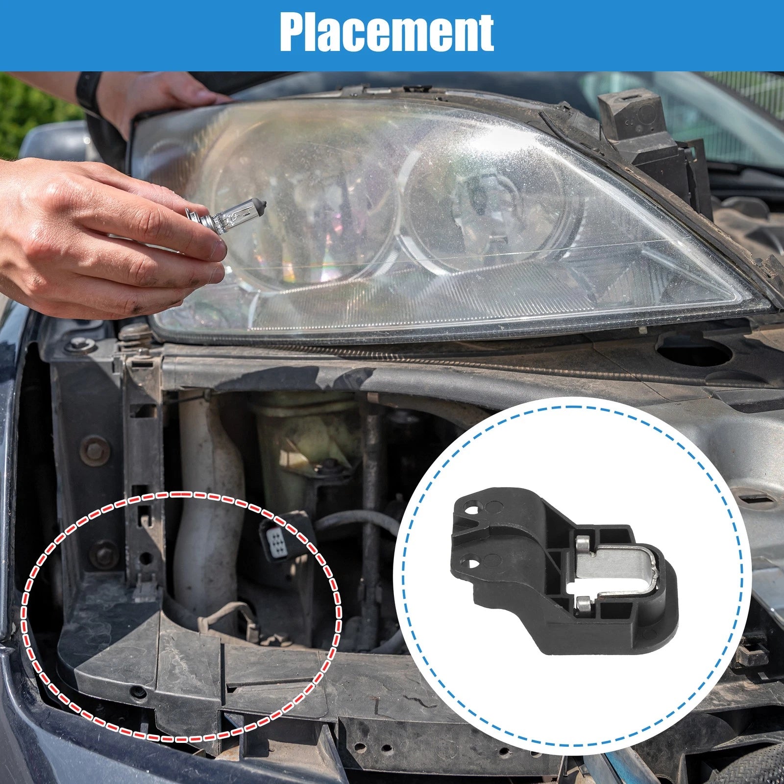 3X Headlight Support Mount Bracket for BMW X5 E70 X6 E71
