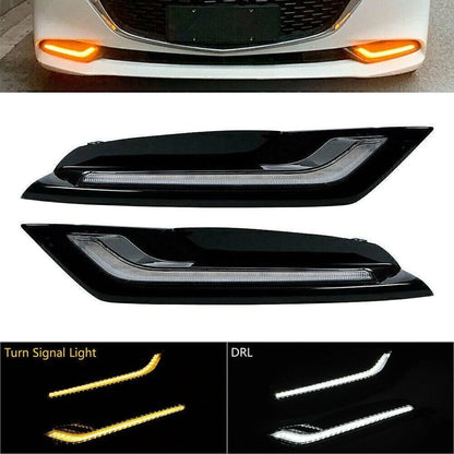 2X LED Front Bumper DRL Fog Lamp for Mazda 3 Axela (2019–2020)