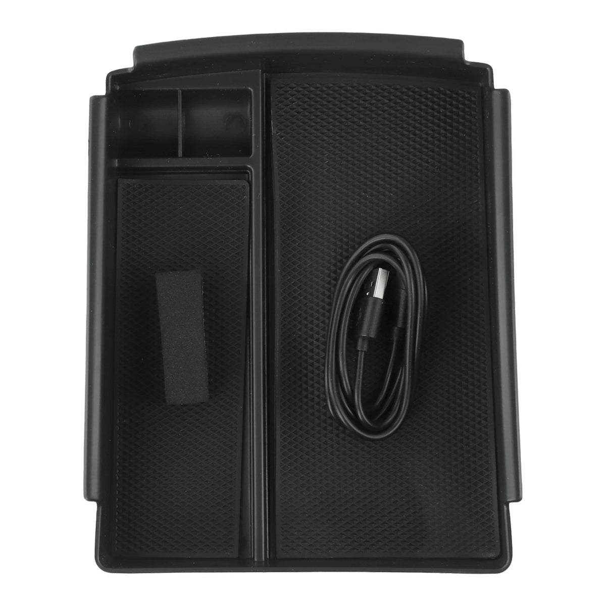 Console Armrest Storage Box with Wireless Charger for Tesla Model X S (2015–2023)