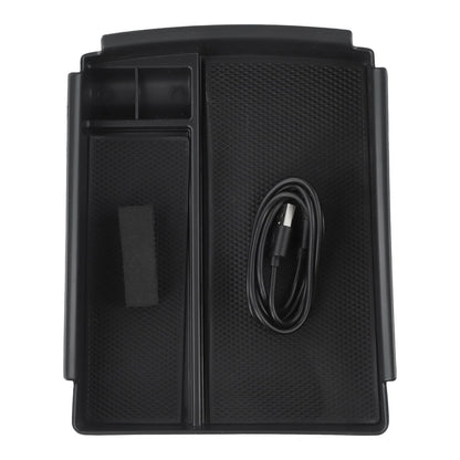 Console Armrest Storage Box with Wireless Charger for Tesla Model X S (2015–2023)