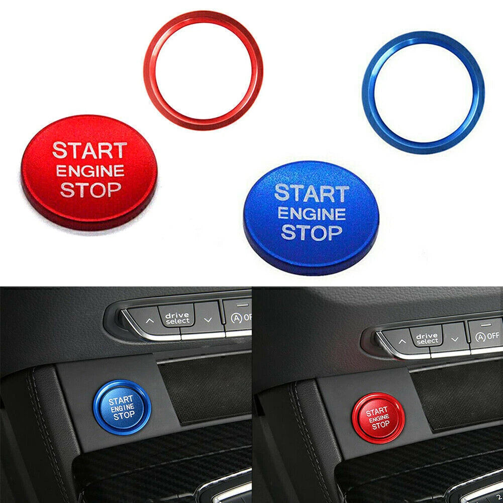 Engine Start Button Decorative Ring Cover Sticker for Audi A4L/A5/A6L/A7/A8 (2010–2023)