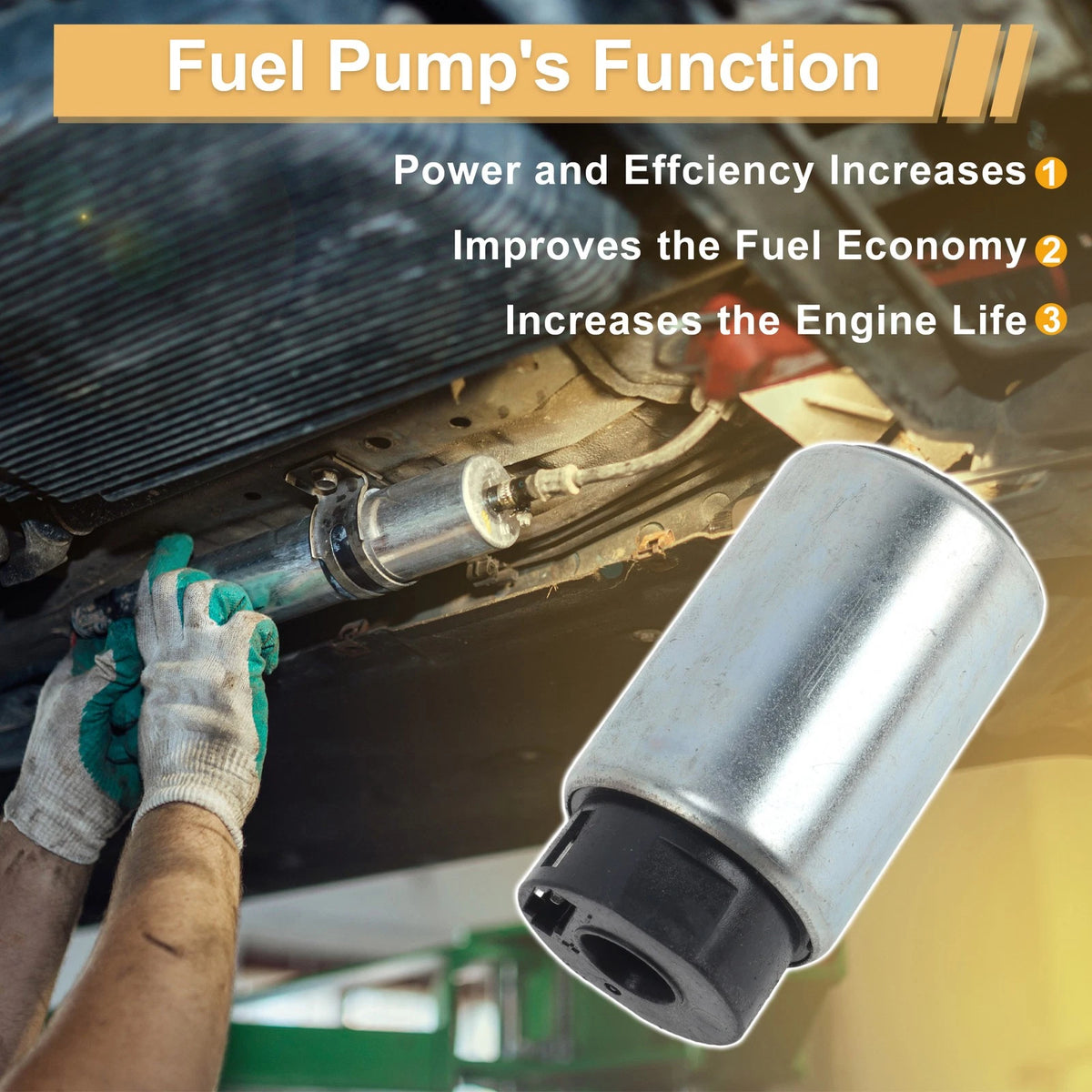 Fuel Pump Replacement for Toyota Yaris 2005–2013 Metal Electric Set