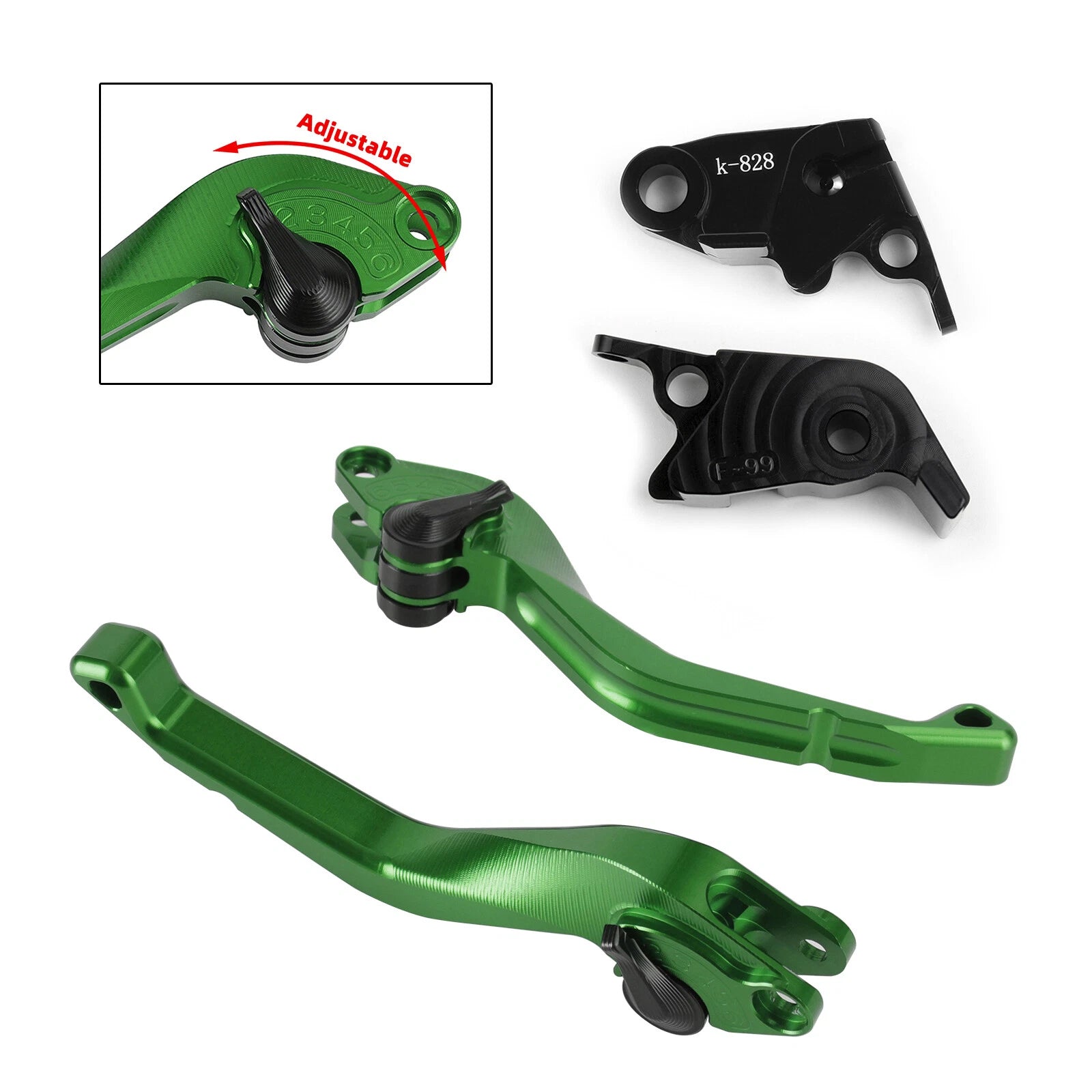 CNC Short Clutch Brake Lever for Kawasaki ZX10R/RR/KRT (2016–2017) T9