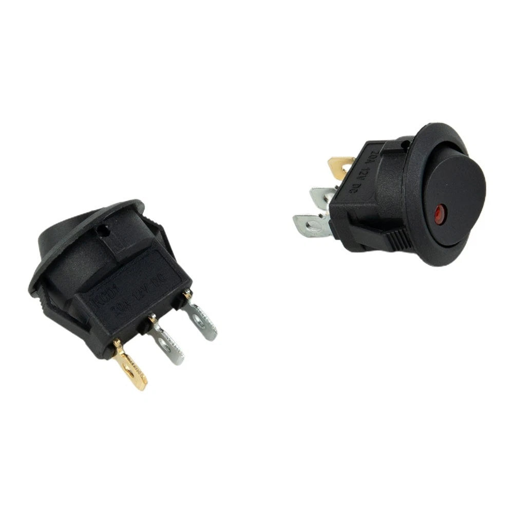 10pcs Dot LED Rocker Toggle Switch for Car Boat (12V)