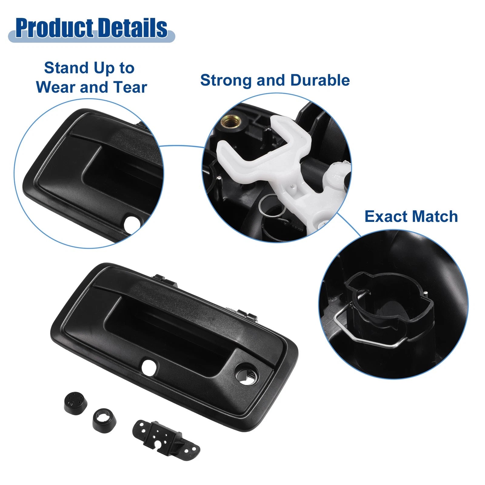 Tailgate Handle Liftgate Latch Replacement for Chevrolet Silverado (2016–2019)
