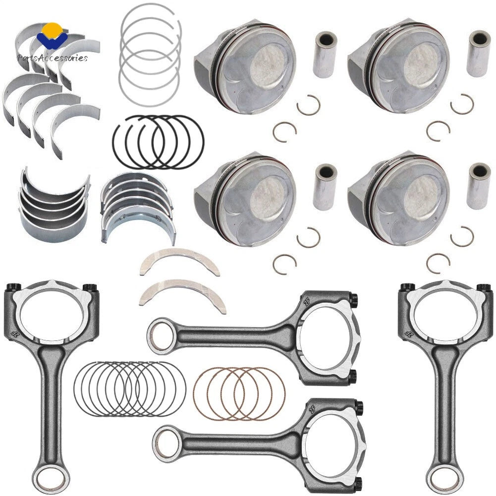 Engine Rebuild Kit for Hyundai Kia 2.0L (Fits Crankshaft, Con Rods, Piston Rings)