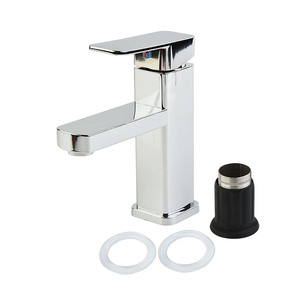 Square Bathroom Tap Mixer with Ceramic Valve for Core Easy