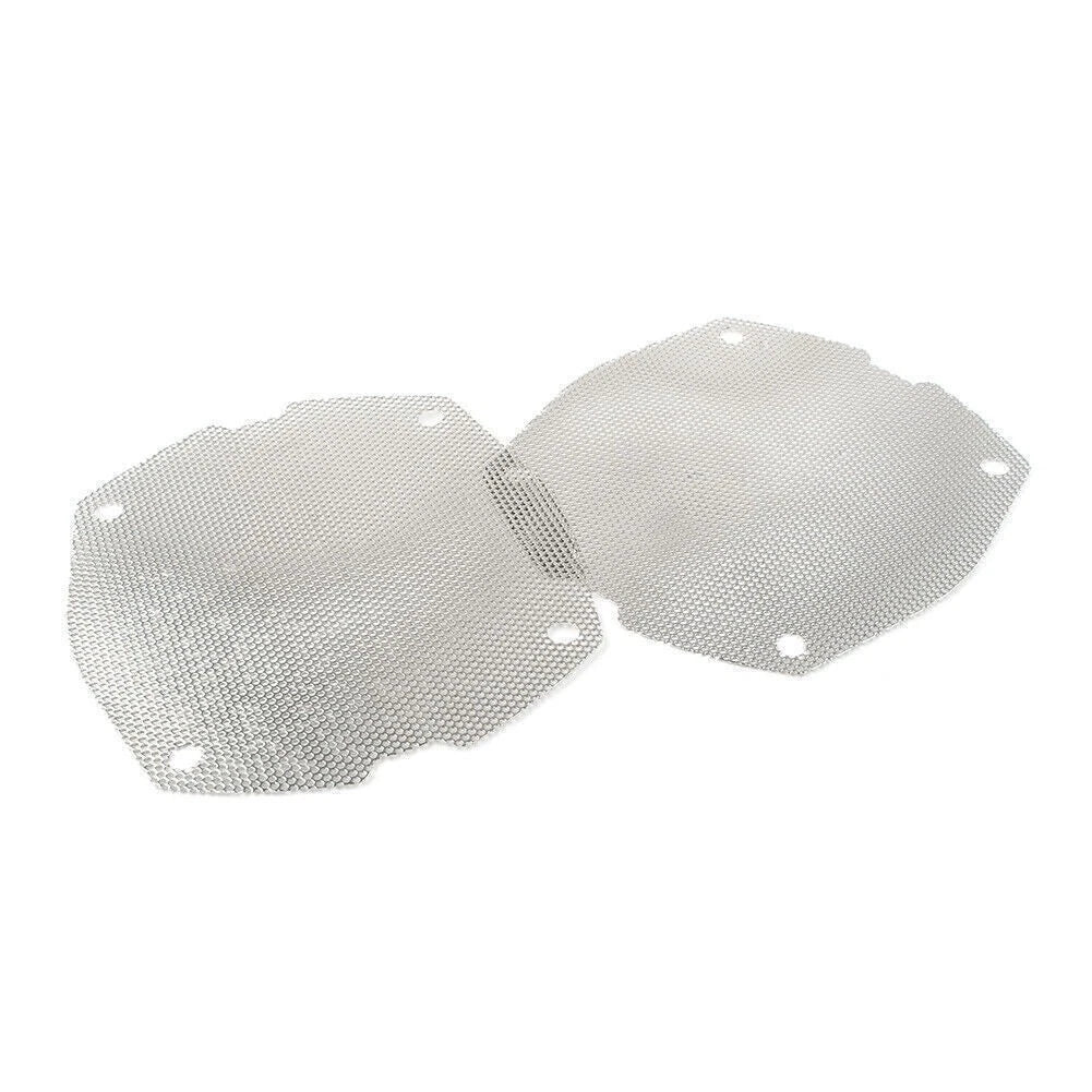 2X Chrome Front Mesh Speaker Grilles for Harley Dresser FLH/T Electra Glide