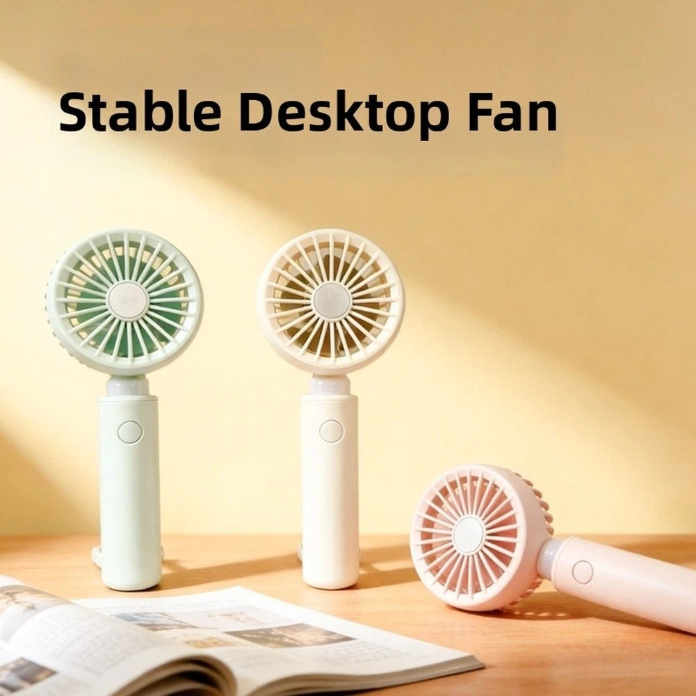 Handheld Fan for USB Rechargeable Quiet Operation (3 Velocity Modes)