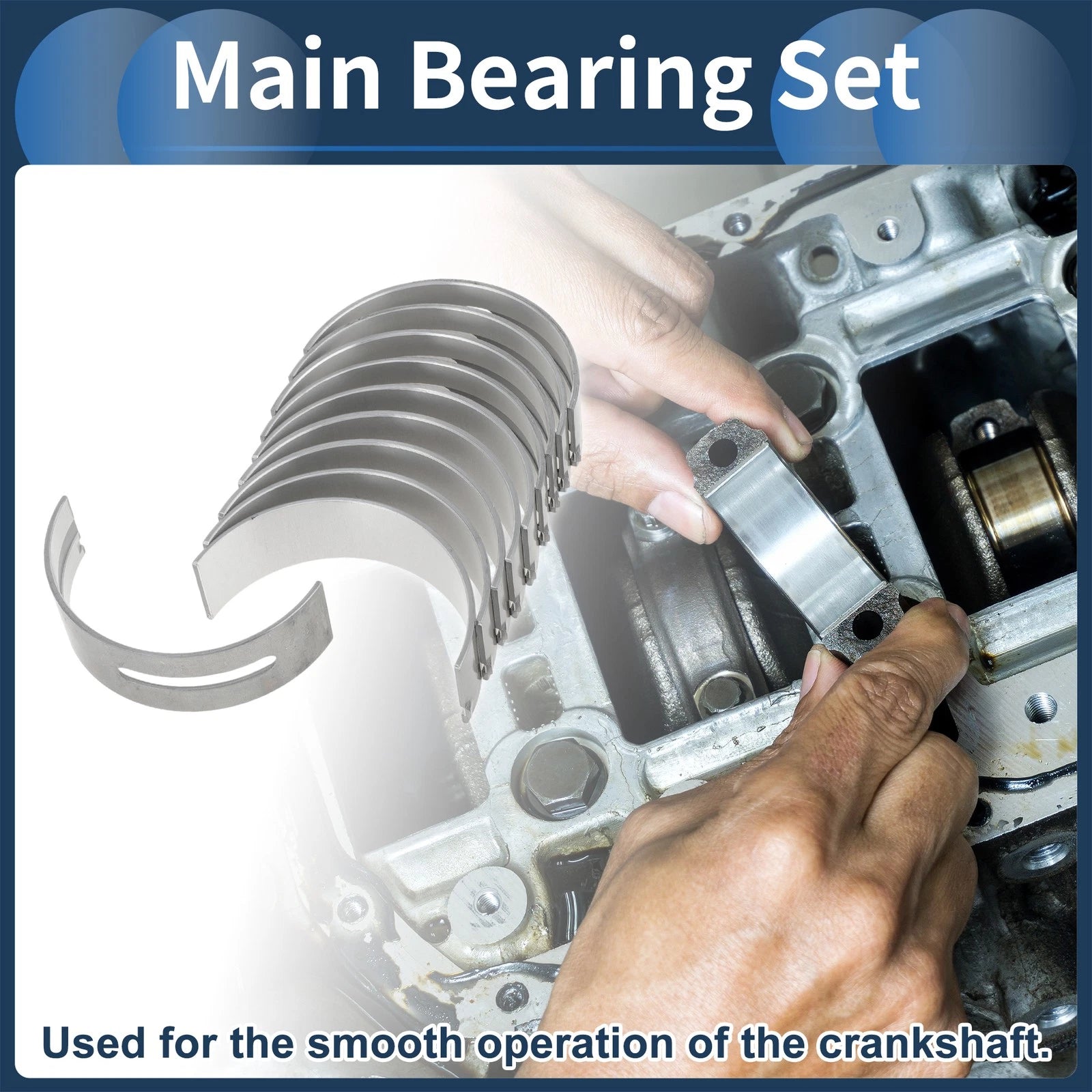 Main Bearing Set Replacement for Mitsubishi Canter (1997–2010)