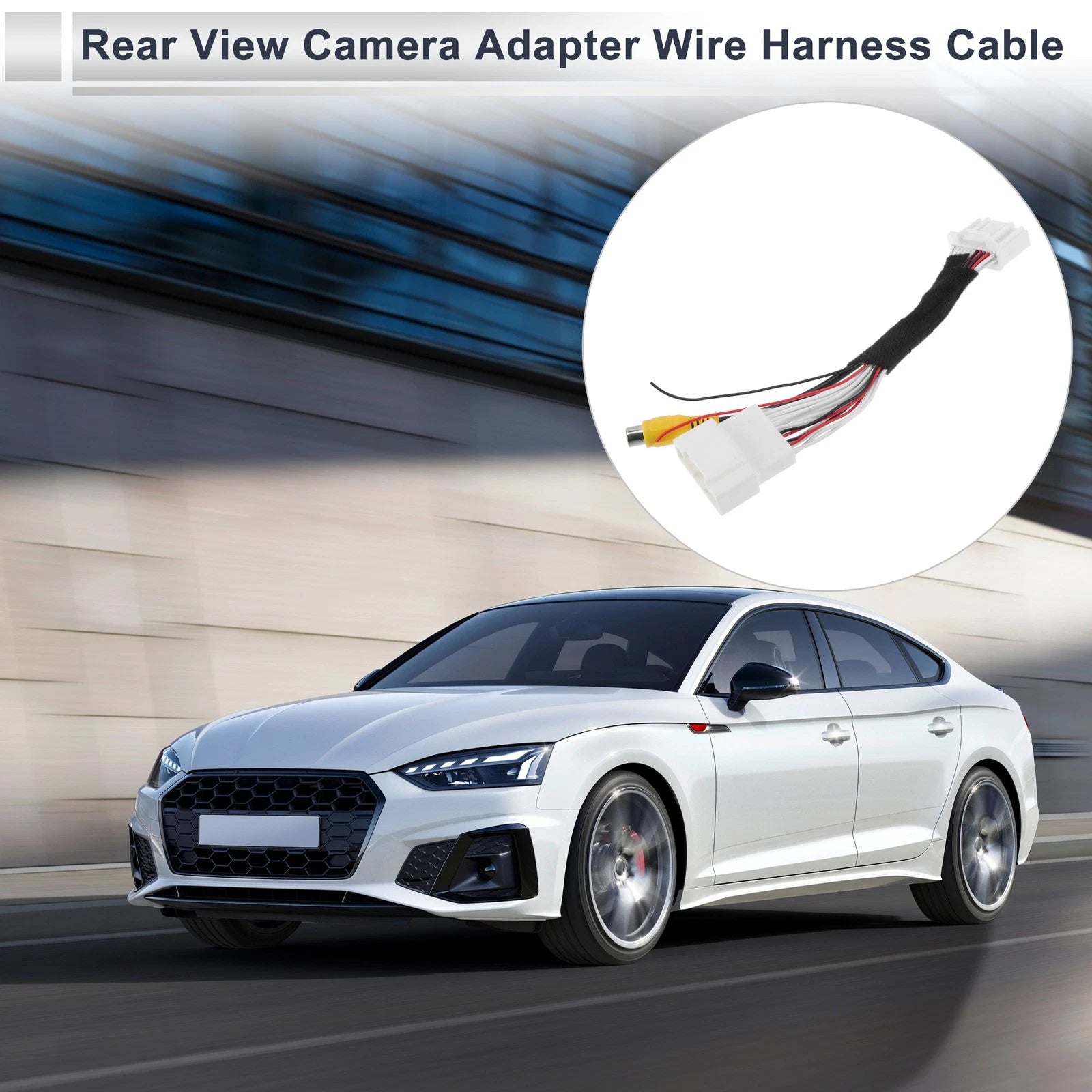 Rear View Camera Adapter Wire Harness for Mazda 3 Hatchback (2014–2017) RCA