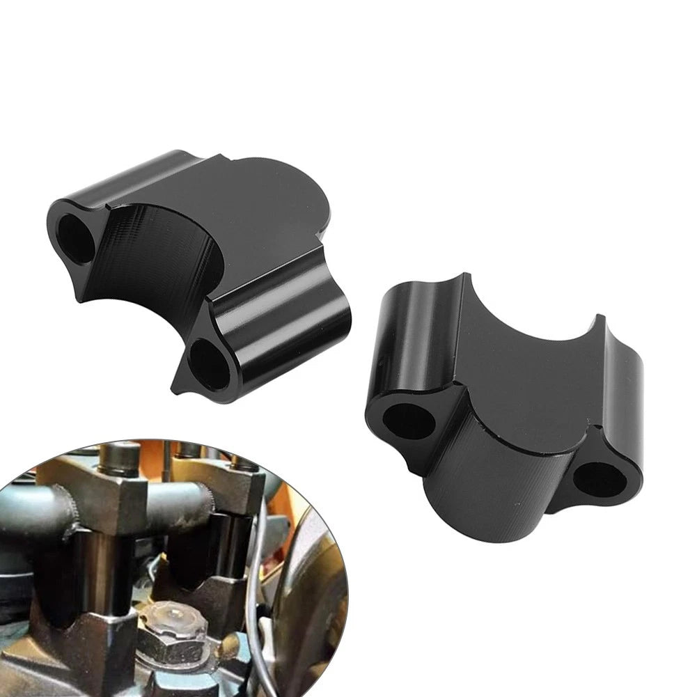 Universal 1 1/8" Motorcycle Handlebar Risers Mount Clamp Adapter 30mm Height
