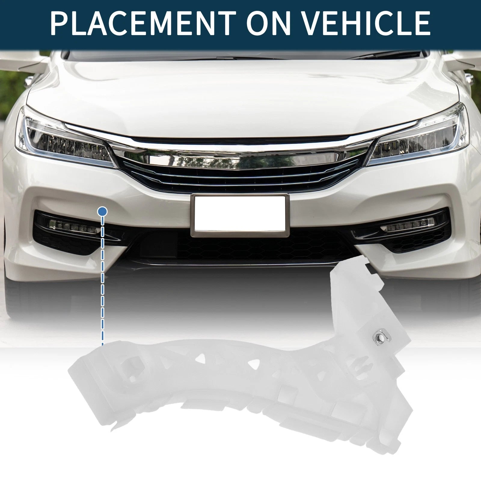 Right Front Bumper Retainer Bracket Replacement for Mazda 3 (2004–2009)