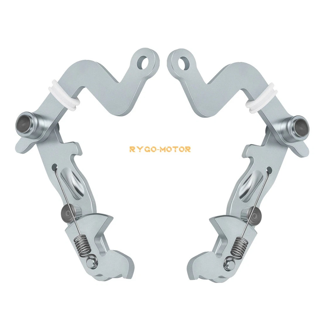 Set of 2 Brake Lever Brackets for Kawasaki Mule 2510 3000 3010 3020 4000 4010