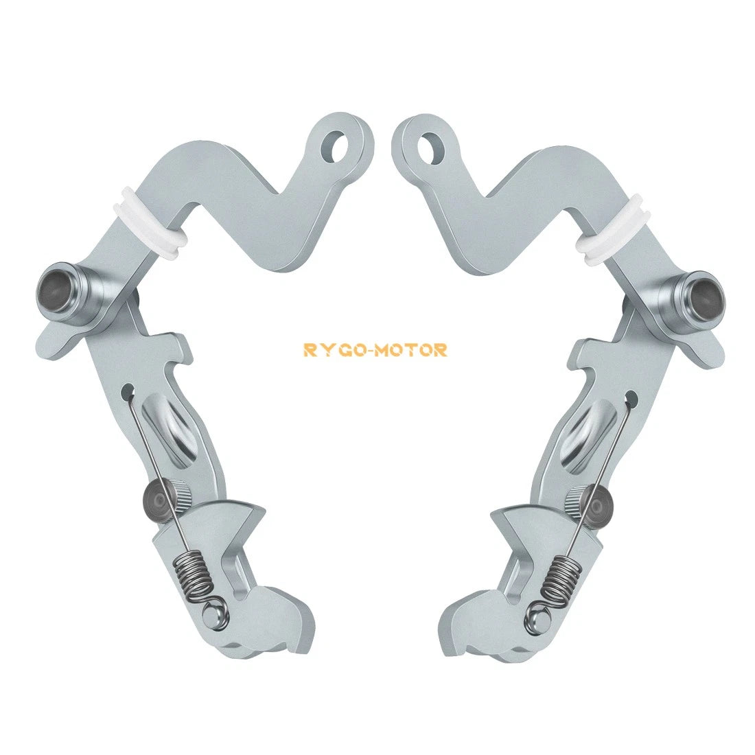 Set of 2 Brake Lever Brackets for Kawasaki Mule 2510 3000 3010 3020 4000 4010