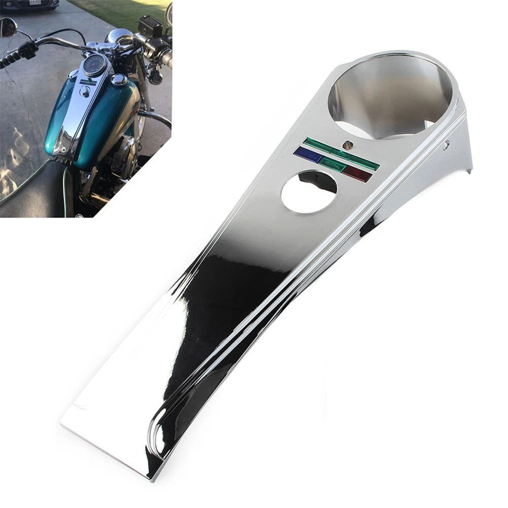 Chrome Dash Panel for Harley Softail Custom FXSTC FXDG FXDWG (2000–2017)