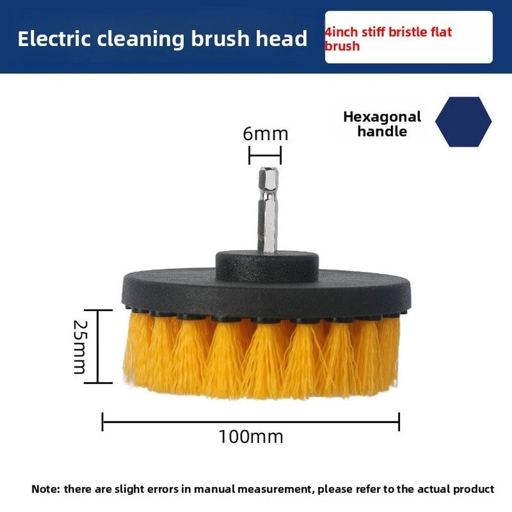 18 Piece Drill Brush Cleaning Kit with Quick Change 14 Inch Shaft