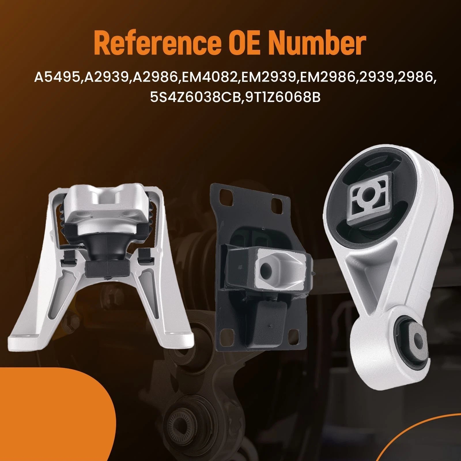 Engine Mount & Trans Mount Set for Ford Transit Connect 2.0L (2010–2013) EM2939