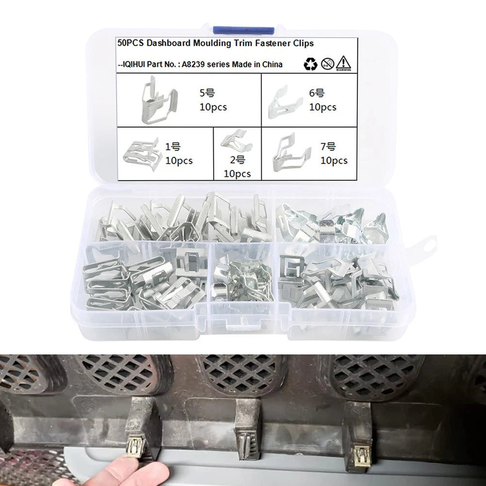 Set of 4 Interior Trim Console Dashboard Moulding Fastener Clips for