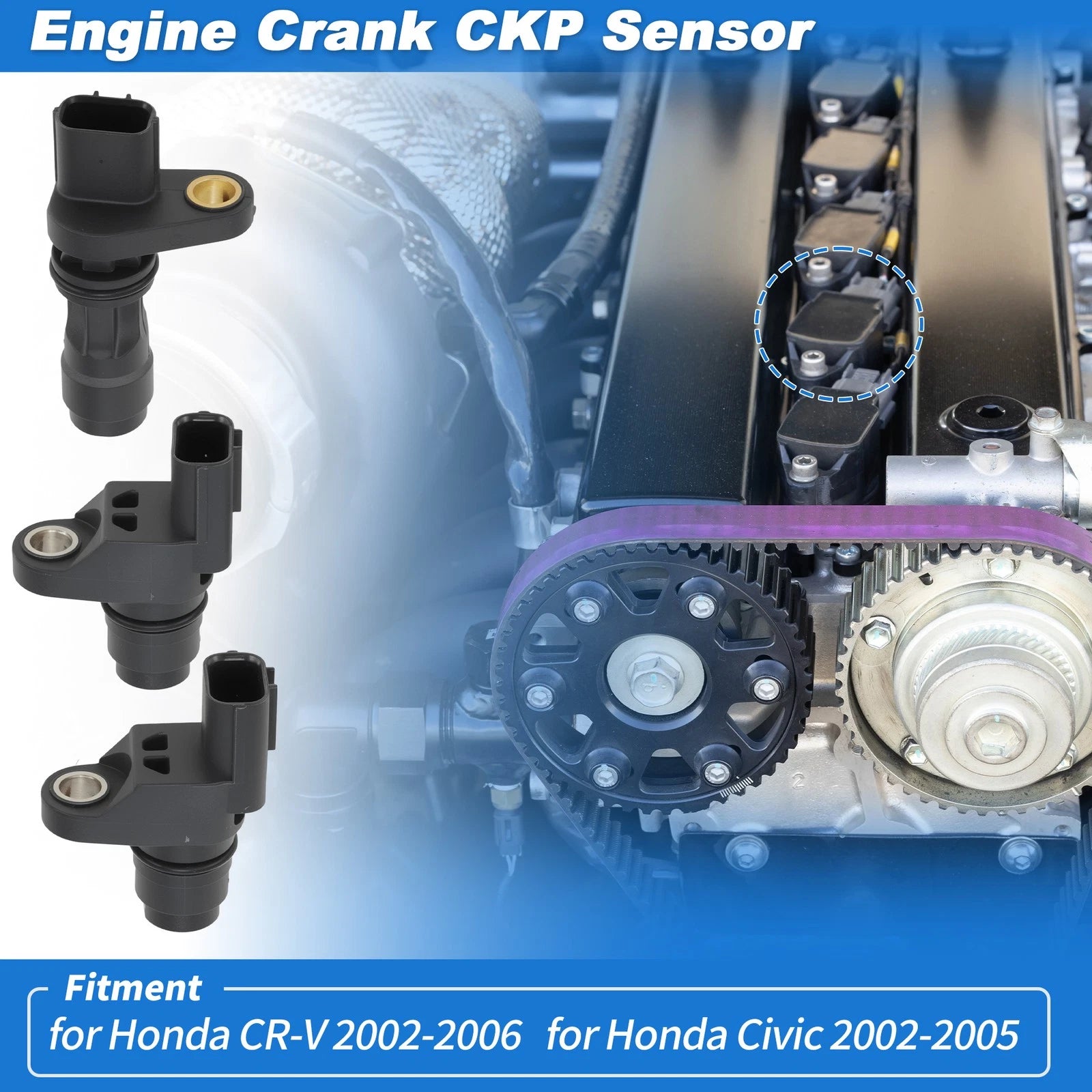 Engine Camshaft Crankshaft Position Sensor for Honda CR-V (2002–2005)