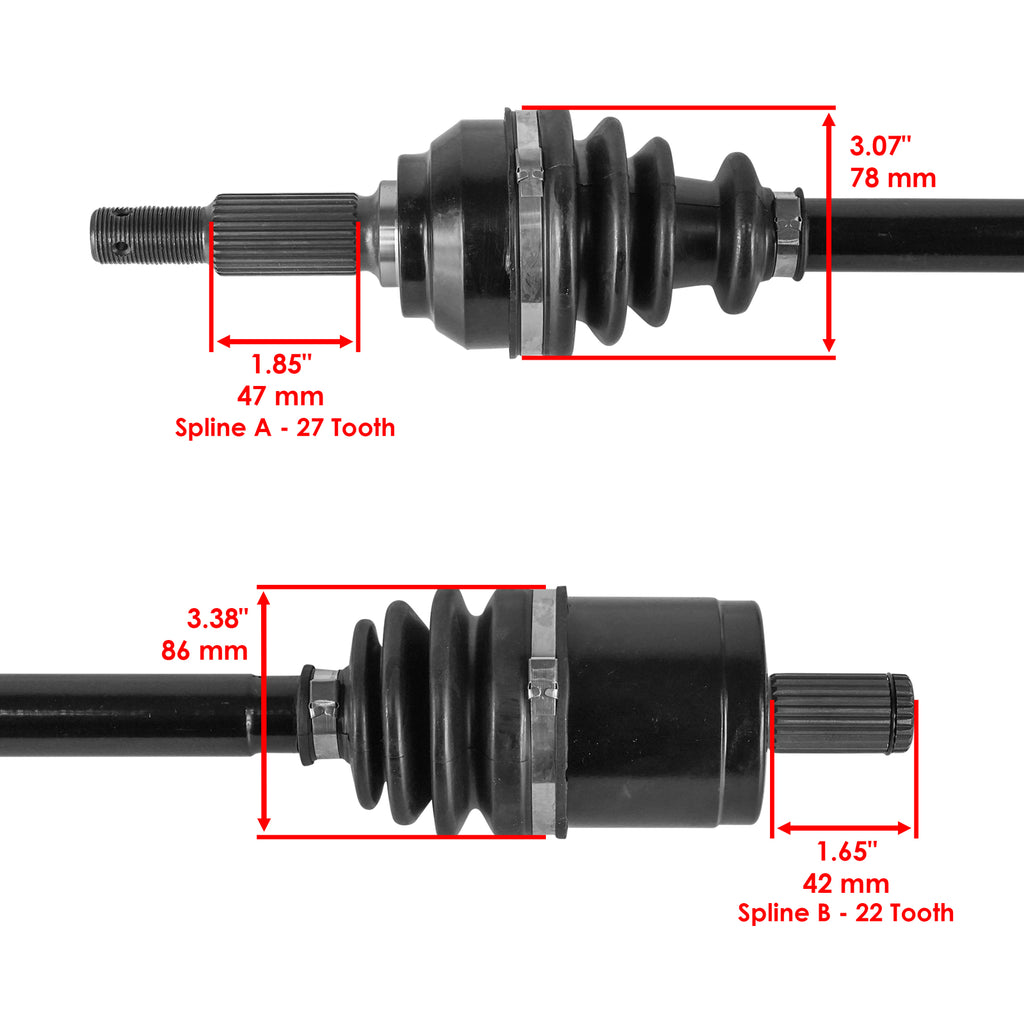 CV Axle Front Left Replacement for John Deere XUV Gator 850D Diesel (2011–2014)